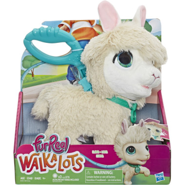 Интерактивная игрушка большой питомец Лама на поводке Hasbro FurReal Big Wags Llama Оригинал (E8728AS00)