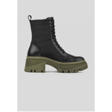 Высокие Ботинки (берцы) на байке VM-Villomi Натуральная Кожа/Дайвинг р.36 (astra66n)