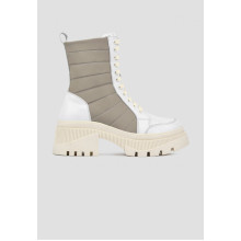 Высокие Ботинки на байке VM-Villomi Натуральная Кожа/Дайвинг р.36 (astra66b)