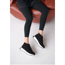 Ботинки черные Весна/Осень на байке VM-Villomi Натуральная замша р.36 (17644)