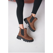 Ботинки (челси) Весна/Осень на байке VM-Villomi Леопард Натуральный нубук р.36 (astra75)
