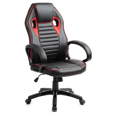 Кресло офисное компьютерное 7F RACER RS Оригинал Черное (ЭKO-кожа)