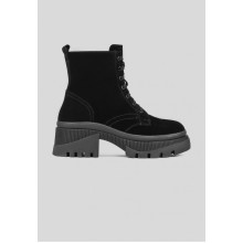 Черные Ботинки Весна/Осень на байке VM-Villomi Натуральная Замша р.37 (astra55ch)