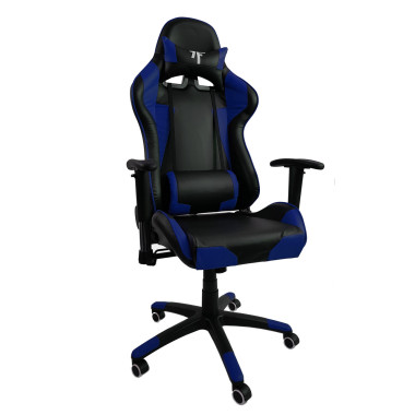 Кресло компьютерное (геймерское) NEO 7F GAMER ЭKO-кожа Сине-Черное (7FGAMBLUE)