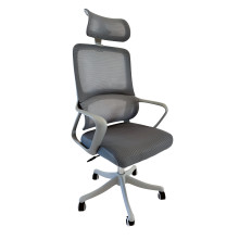 Кресло офисное компьютерное ERGO T2502 эргономичное с подголовником Gray (сетка)