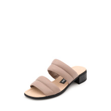 Стильные кожаные шлепанцы (босоножки) VM-Villomi Украина Cappuccino р.36 (vm-21011)