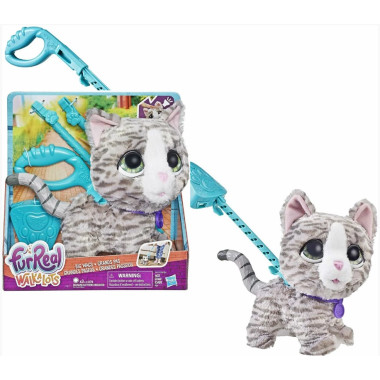 Интерактивная игрушка большой питомец Котёнок на поводке Hasbro FurReal Walkalots Оригинал (746)
