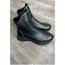 Ботинки черная натуральная кожа на Овчине VM-Villomi Зима р.36 (396011)