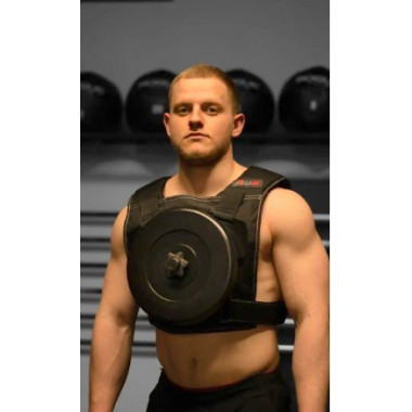 Жилет утяжелительный спортивный (обвеситель) MegaShape LITE Black 10 кг (WVLT-10)