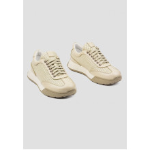 Бежевые кроссовки на лето VM-Villomi Натуральная кожа/Перфорация р.36 (vm-om30)