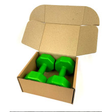 Гантели цельные (композитные) NEO-SPORT 2 шт. по 4 кг Зеленые